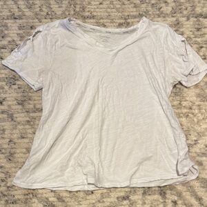 Calvin Klein Performance White Cotton T Shirt V Neck